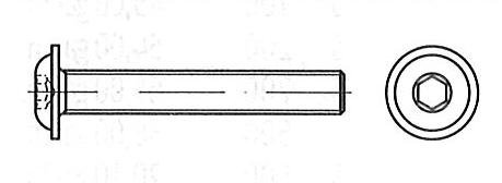 Bild - Flanschkopfschraube mit Innensechskant